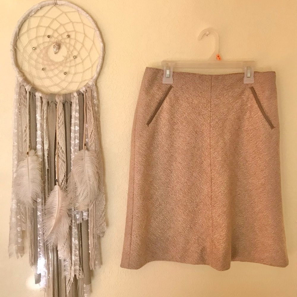 Banana Republic tweed brown/tan wool skirt